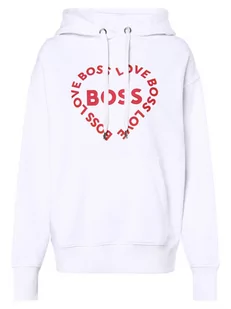 BOSS - Damska bluza z kapturem  C_Etea_VD_Unisex, biały - Bluzy damskie - miniaturka - grafika 1