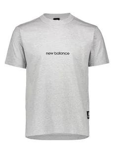 New Balance Koszulka "Literature" w kolorze szarym - Koszulki męskie - miniaturka - grafika 1