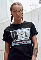 Koszulki i topy damskie - Mister Tee Damska koszulka damska Magic Monday Tee T-shirt, czarna, M MT1138 - miniaturka - grafika 1