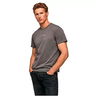 Koszulki męskie - Pepe Jeans koszulka męska andreas, 965 nowoczesny szary, S - grafika 1