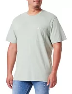 Koszulki męskie - Wrangler Koszulka męska Pocket Tee, Green Milieu, M - miniaturka - grafika 1