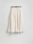 Spódnice - Reserved - Spódnica midi z domieszką lnu - Inny - miniaturka - grafika 1