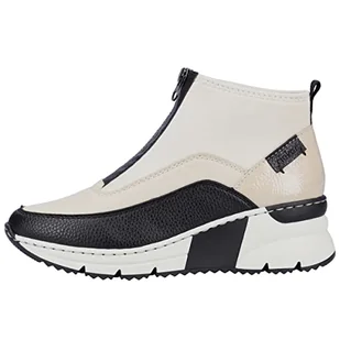 Rieker Sneakersy N6352-60 Beżowy - Sneakersy damskie - miniaturka - grafika 1
