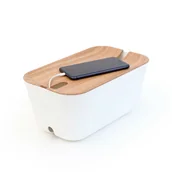 Maskownice do kabli - Bosign Pojemnik na kable Hideaway Nature M jasny 291169 - miniaturka - grafika 1