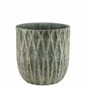 Donice - Donica wysoka Ocean śr.33 cm betonowa zielono-złota - miniaturka - grafika 1
