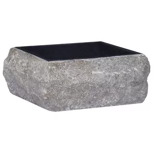 vidaXL Lumarko Umywalka, czarna, 30 x 30 x 13 cm, marmurowa! 149175 - Umywalki - miniaturka - grafika 1