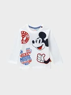 Bluzy dla chłopców - Original Marines Bluzka MICKEY MOUSE DCAV0617NM Biały Regular Fit - miniaturka - grafika 1
