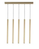 Lampy sufitowe - Sopel Prosty lampa wisząca 5-punktowa złota 33617 - miniaturka - grafika 1