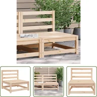 Sofy ogrodowe - The Living Store sofa ogrodowa bez podłokietników 70x70x67 cm lite drewno sosnowe - miniaturka - grafika 1