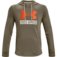 Bluzy sportowe damskie - Kaptur Under Armour UA Rival Terry Logo, Zielony, Mężczyźni - miniaturka - grafika 1