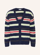 Swetry damskie - Lacoste Kardigan blau - miniaturka - grafika 1