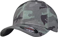 Czapki damskie - Flexfit Czapka z daszkiem unisex Camo Stripe Cap, Green Camo, S-M - miniaturka - grafika 1