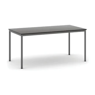 B2B Partner Stół do jadalni 1600 x 800 mm, blat wenge, nogi ciemnoszare 555701 - Stoły - miniaturka - grafika 1