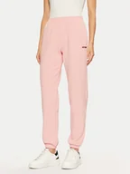 Spodnie sportowe damskie - Guess Spodnie dresowe V5RB02 KCLD1 Różowy Regular Fit - miniaturka - grafika 1