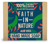 Mydła - Faith in Nature Wiara w Naturę - Ziołowe mydło w kostce z prawdziwym Aloe Vera, 100g - miniaturka - grafika 1