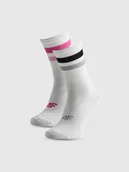 Skarpetki dla dzieci - 4F Skarpetki długie (2-pack) dziewczęce - multikolor 38-40 - miniaturka - grafika 1