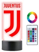Lampy stojące - Lampka Nocna 3D Led Juventus Grawer Prezent Imię - miniaturka - grafika 1