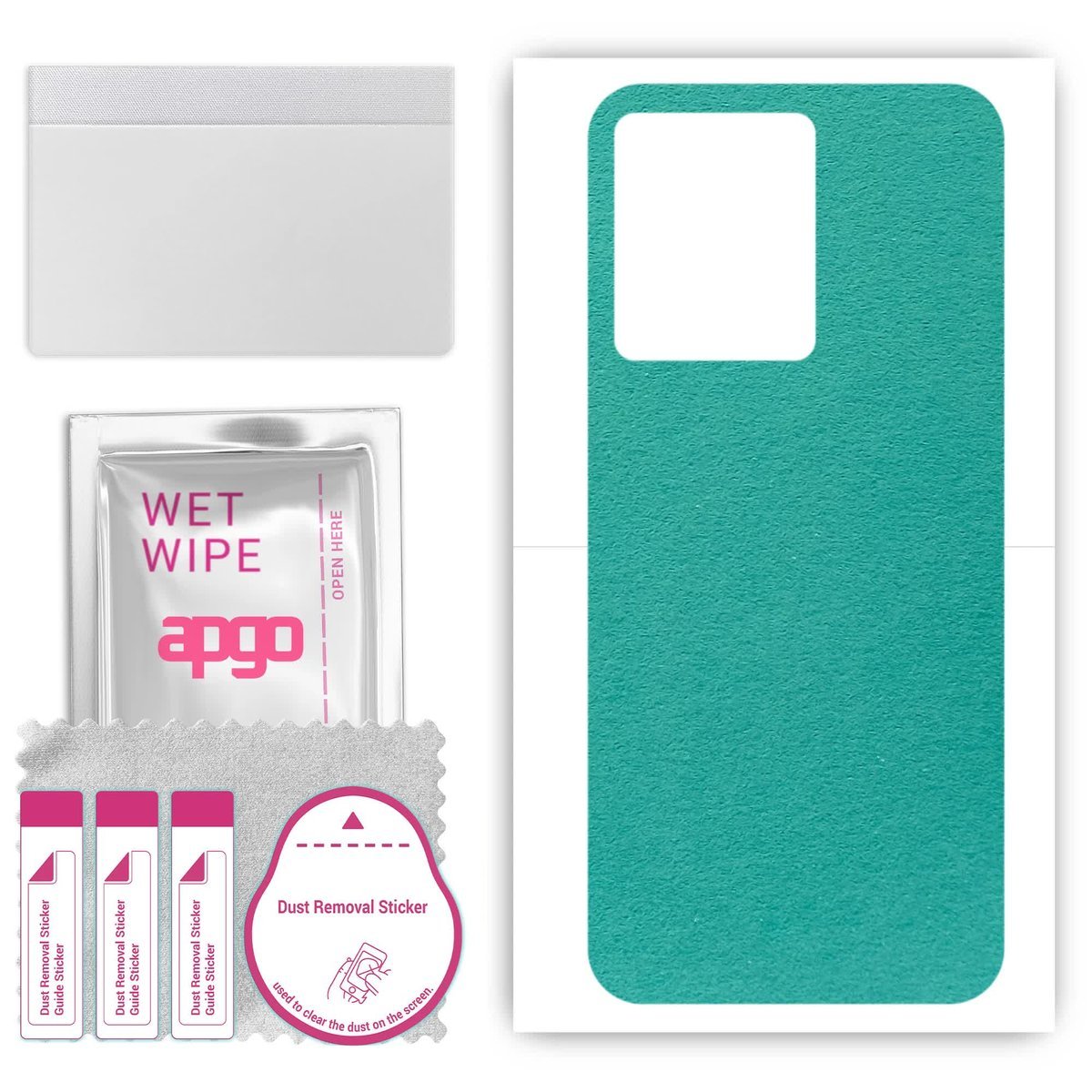 Folia naklejka skórka strukturalna na TYŁ Zamsz do Infinix Zero 20 - Zamsz Miętowy - apgo SKINS