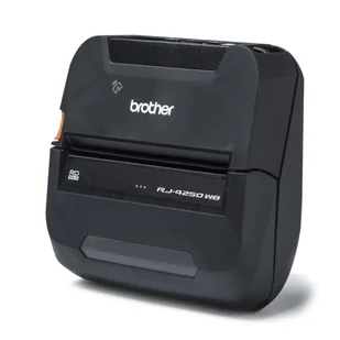 Mobilna drukarka etykiet Brother RJ4250WB 203dpi / do 114mm / PC / Smartfon / USB / BT / Wi-FI / MFi / AirPrint - Drukarki kart i etykiet - miniaturka - grafika 1
