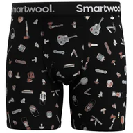 Majtki męskie - Męskie bokserki Smartwool M Merino Boxer Brief Boxed Rozmiar: XXL / Kolor: czarny/biały - miniaturka - grafika 1