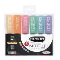 Hi-Text Zakreślacz pastelowy Note-It 6 kol - Zakreślacze - miniaturka - grafika 1