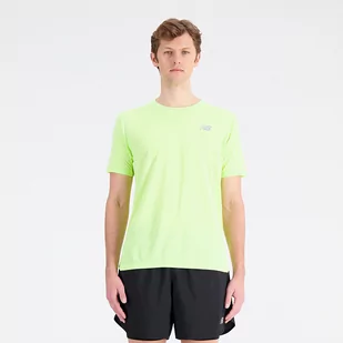 Koszulka męska New Balance MT21262TWY  zielone - Koszulki męskie - miniaturka - grafika 1