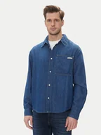 Koszule męskie - Calvin Klein Jeans Koszula jeansowa J30J327509 Granatowy Regular Fit - miniaturka - grafika 1
