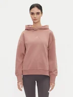 Bluzy damskie - adidas Bluza ALL SZN Fleece JD4669 Różowy Loose Fit - miniaturka - grafika 1