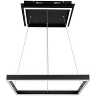 Lampy sufitowe - Rabalux Quadro lampa wisząca 1x60W LED czarny mat/biały 3085 - miniaturka - grafika 1