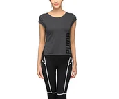 Paski - Puma Damska koszulka Dancer Drapey Czarny wrzos/pasek XS - miniaturka - grafika 1