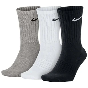 Nike, Skarpety sportowe, 3-pack, SX4508 965, czarny, rozmiar 46/50 - Skarpetki damskie - miniaturka - grafika 1