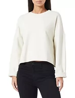 Bluzy damskie - Sisley Bluza damska L/S 3IPRL102E, biała, 0L8, L - miniaturka - grafika 1