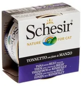 Mokra karma dla kotów - Schesir Tuńczyk z wołowiną w galaretce 12x85g - miniaturka - grafika 1