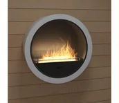 Kominki wolnostojące - InFire - Ścienny BIO kominek śr. 70 cm biały - miniaturka - grafika 1