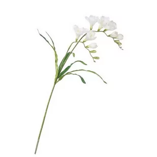 Sztuczny kwiat Frezja biały, 57 cm - Sztuczne kwiaty - miniaturka - grafika 1