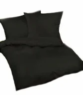 Pościel - Extrapościel Poszwa bawełniana 160x200 czarna 27 jednobarwna - miniaturka - grafika 1