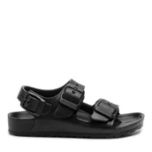 Buty dla chłopców - Sandały Birkenstock Milano Eva 1009353 Czarny - miniaturka - grafika 1