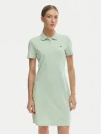 Sukienki - Tommy Hilfiger Sukienka codzienna WW0WW43228 Zielony Slim Fit - miniaturka - grafika 1