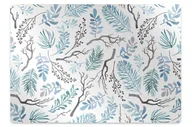 Podnóżki, podpórki, podkładki - Mata pod fotel ochrona paneli Liście i gałęzie 100x70 cm - miniaturka - grafika 1