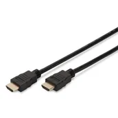 Kable - Digitus kabel HDMI Highspeed Ethernet V1.4 3D GOLD A M/M 1.0m AK-330107-010-s - miniaturka - grafika 1