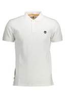 Koszulki męskie - TIMBERLAND POLO KRÓTKI RĘKAW MĘSKI BIAŁE - miniaturka - grafika 1