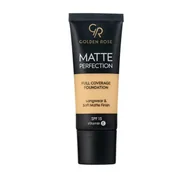 Podkłady do twarzy - Golden Rose - MATTE PERFECTION - Full Coverage Foundation - Matujący podkład do twarzy - SPF15 - 35 ml - W3 - miniaturka - grafika 1