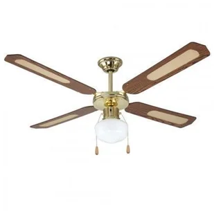 Wentylator sufitowy 4 łopatki 1 światło D.130 cm 70w WALNUTcolour DA54011 - Wentylatory sufitowe - miniaturka - grafika 1