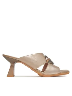 Hispanitas Klapki Danielle HV253875 Złoty - Klapki i japonki damskie - miniaturka - grafika 1