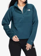 Bluzy sportowe damskie - Bluza damska bez kaptura The North Face Vertical Thermal 1/4 Zip - midnight petrol - miniaturka - grafika 1
