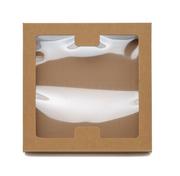 Pudełka i szkatułki - Pudełko karbowane z oknem 290x300x50mm wieczkowe - miniaturka - grafika 1