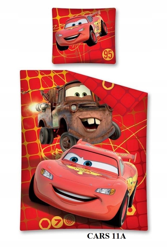 pościel dziecięca 160x200 Cars McQueen Auta Złomek