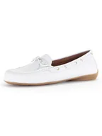 Mokasyny damskie - Gabor Skórzane mokasyny w kolorze białym - miniaturka - grafika 1