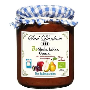 SAD DANKÓW (dżemy, przetwory owocowe) POWIDŁO WIELOOWOCOWE B/C BIO 270 g - SAD DANKÓW BP-5907736737536 - Konfitury, marmolady, powidła - miniaturka - grafika 1