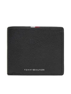 Tommy Hilfiger Duży Portfel Męski Th Corp Cc Flap & Coin AM0AM13741 Czarny - Portfele - miniaturka - grafika 1